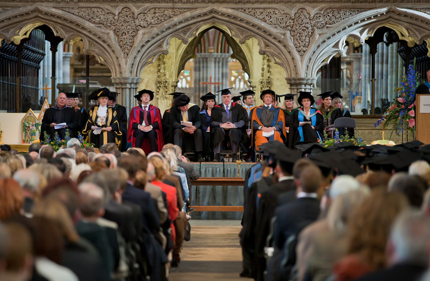College graduates celebrate at Exeter Cathedral today The Exeter Daily